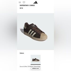NEW Adidas Superstar ll Shell Toe Sneakers Brown Tan Coffee Khaki M11 W12